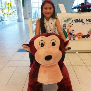 China Hansel amusement plush animal electric kids ride on stuffed animals wholesale