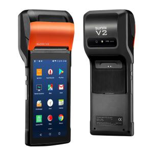 China Android 7.1 Rugged PDA Handheld POS Printer 58mm Terminal Sunmi V2 PDA With  Camera on sale