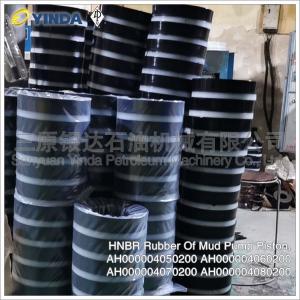China HNBR Rubber Mud Pump Piston AH000004080200 With Forged Steel 45# 40 Cr wholesale