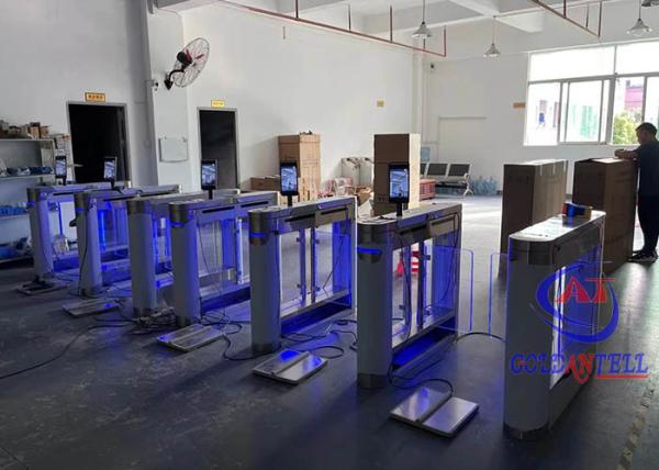 Quality Low Noise TCP IP Flap Gate Turnstile Multifunctional Access Control for sale