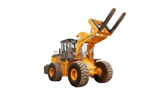China 23 Ton Granite Wheeled Loading Shovel With Pallet Fork Cross Country Ability wholesale