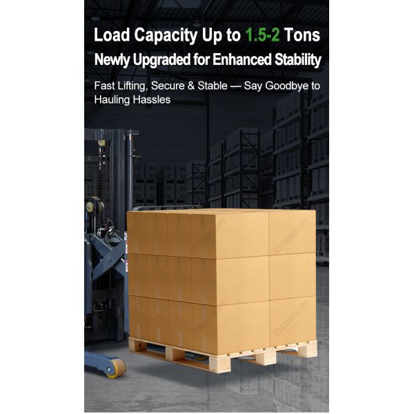 Sinolift CQDX15 CQDX20 Pedestrian Scissors Electric Reach Stacker