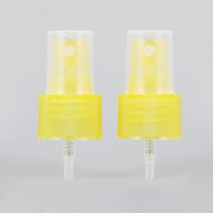 China 24mm 24/410 Plastic Fine Mist Sprayer Yellow Alcohol Sprayer For Bottle on sale