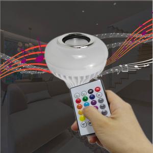 China Smart LED Bulb with Bluetooth Speaker Remote Control RGB Colorful Bulb on sale