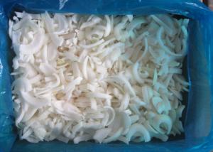 China Grade A IQF Individually Quick Freezing White Onions Strips With Nature Length wholesale