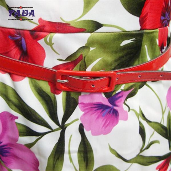 Elegant fashion neck floral printed bodycon shirt dresses classic casual ladies dress names with low price