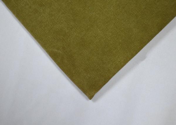 Quality Plain Style Washed Canvas Fabric Soft Feeling And Shrink - Resistant for sale