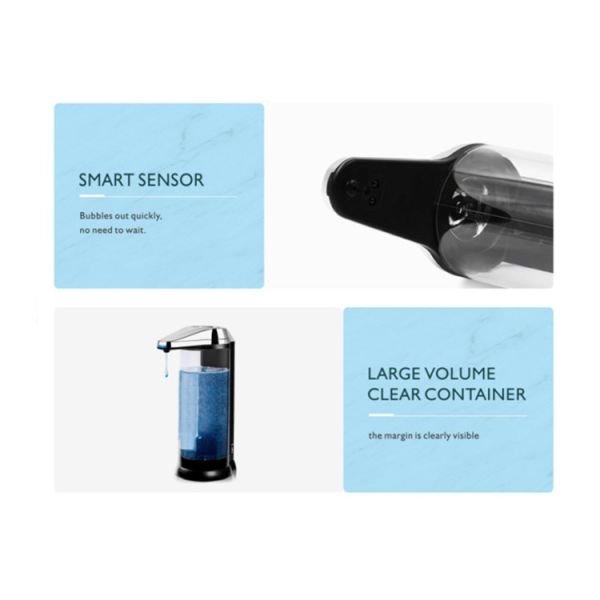 ODM Plastic Automatic Soap Dispenser 17oz Wall Mounted Sensor