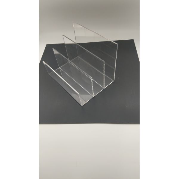 2018 Clear Acrylic Holder for Literature Book Office Use Perspex Shelf for Magazine