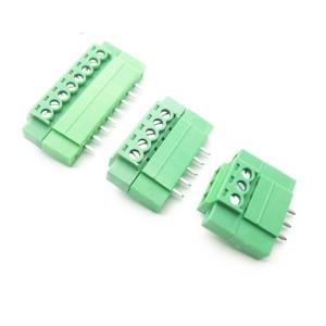 3.81mm Pitch PCB Screw Terminal Blocks Plug + Straight Angle Pin Header with Flange