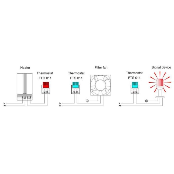 Tamperproof Wireless Room Thermostat High Switching Tolerance 47 x 33 x 33 MM