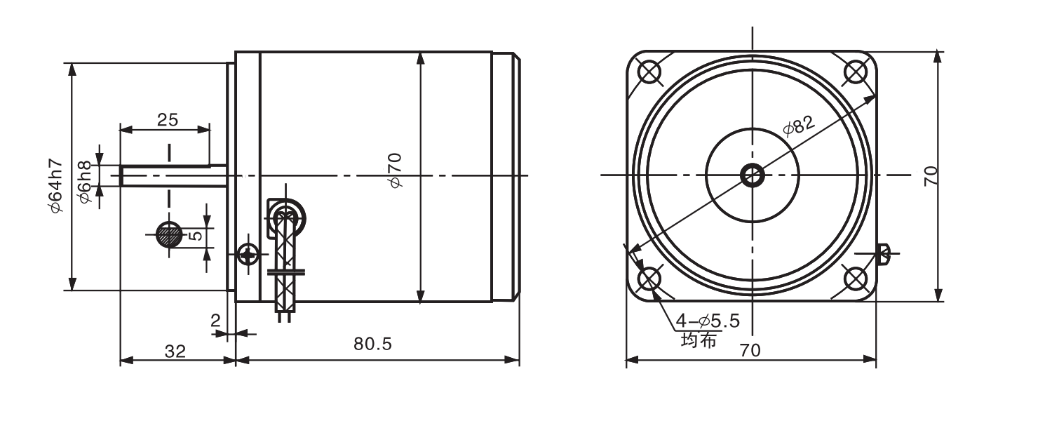Single Phase PSC Induction Motor 110VAC / 220VAC Rated Stable Performance