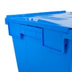 Space-Saving Stackable Collapsible Plastic Container for Versatile Storage