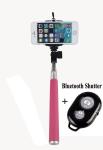 Handheld monopod with remote for ios 4.0 / android 3.0 Smartphone Bracket