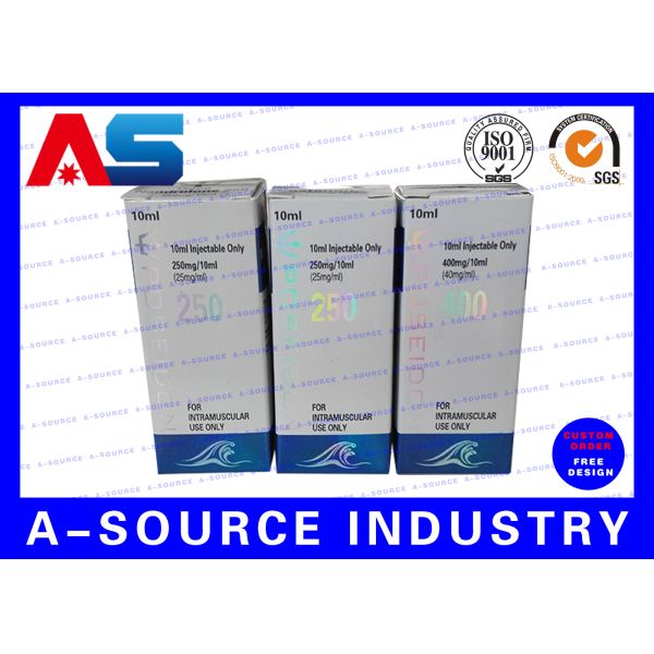 Empty Pharma Carton 10ml Vial Boxes For Glass Bottles Moving Hologram Medicine