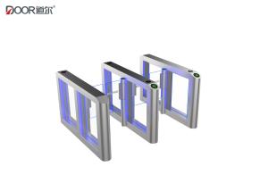 Silver Speed Gate Turnstile Fastlane Turnstile With Card Reader And Qr Code