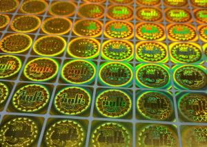 Custom Security 3D Hologram Stickers Online Non-Reusable Laser Hologram Labels With Logo