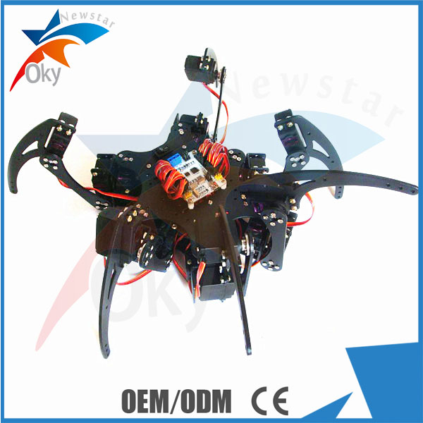 Silvery Teaching Educational Arduino DOF Robot 6 Legs Bionic Hexapod Spider