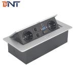 BNT European power conference table socket with media interface