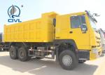 EuroII 30T 6x4 Dump Truck With Middle Lifting And Q235 Steel Material 371HP