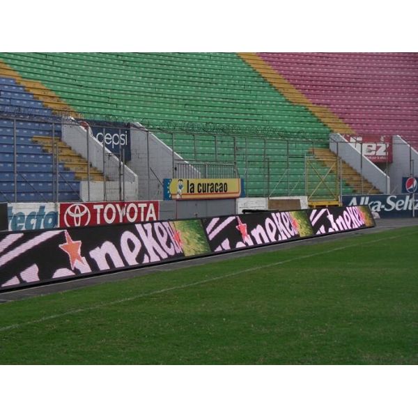 Soccer Game Dynamic Stadium Perimeter Led Display Vertical Scrolling Energy