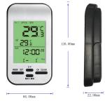 Portable Solar Pool Thermometer With Data Logger Outdoor Temperature Range -40