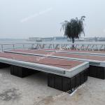Customizable Aluminum Alloy Floating Dock Floating Walkway Pontoon With Mooring