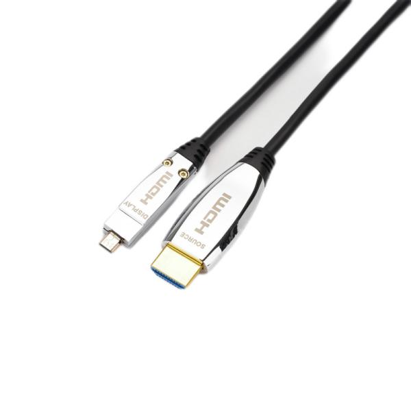 Quality Micro HDMI To HDMI Cable Adapter 4K 60Hz Ethernet Audio Return Compatible Hdmi Active Optical Cable for sale