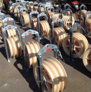 China Transmission parts pulleys Bundled Conductor Stringing Block pulley With Large Diameter wholesale