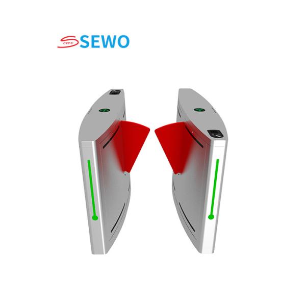Quality Automatic Flap Barrier Turnstile Gate For Gym Pedestrian Access Control for sale