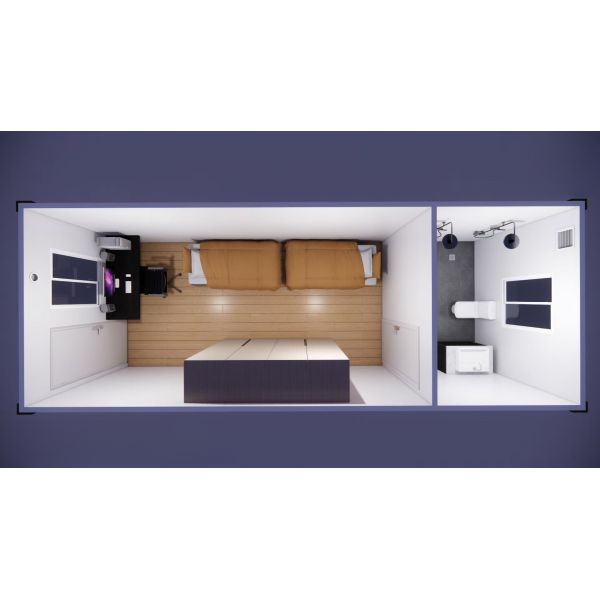 Readymade Single Bedroom Container House Custom Modern Tiny Container Homes