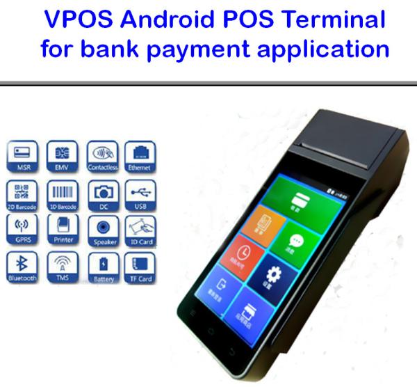E-payment Android PDA r with wifi bluetooth 3g GPS Android 5.1 os support read
