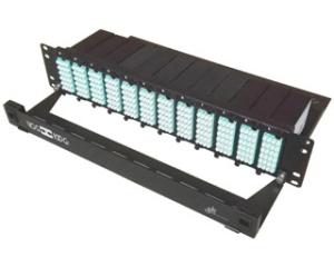 12 Separate Modules MPO MTP Patch Cord Distribution Panel Box 19 2U Rack Mount