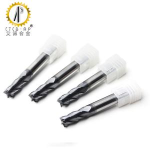 TiAlN Coating Tungsten Carbide CNC Milling Cutters HRC 58