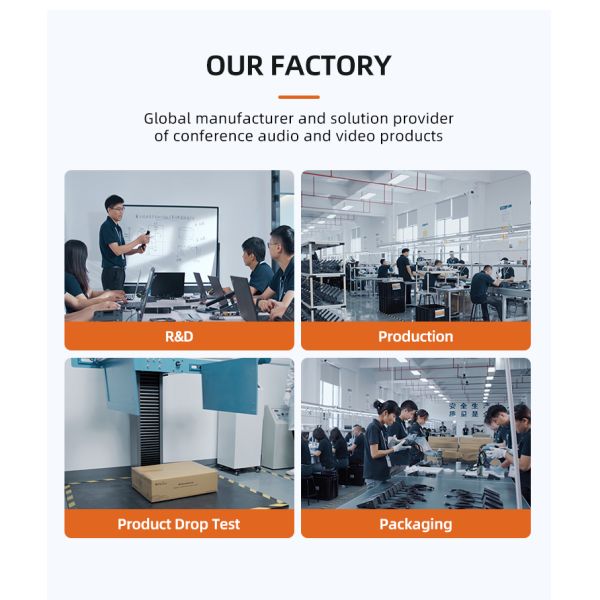 HUAIN 48V Condenser Conference Microphone Conference Room Equipment Mic Conference