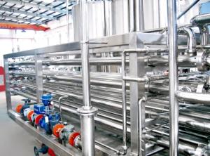 High Efficiency UHT Milk Processing Machine , Coiled Tube Juice Pasteurizer Machine