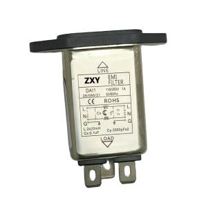 China EMI Filter Plug in Single Phase AC Power Filter Electromagnetic Interference on sale