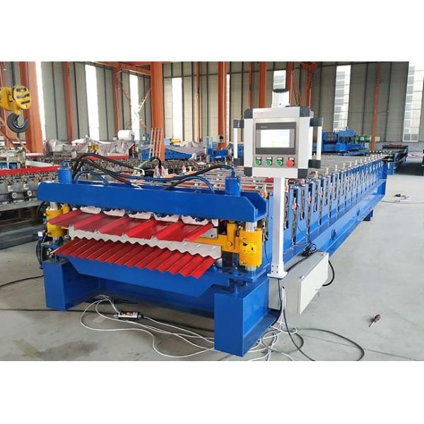 Wall Sheet Portable Metal Roof Roll Forming Machine Material Expand Width 1250mm