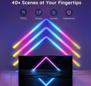 China Smart LED Pickup Light RGB Symphony Lamp Bluetooth App Control Music Rhythm Lights Ambient LED Lamp Bar TV wholesale