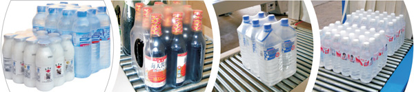 15BPM PE Film Plastic Water Bottle Wrapping Machine Quick Seal Cooling