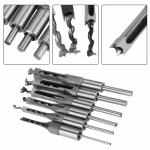 HSS Square Hole Wood Drill Bits Woodworkers Chisel Tool Set ISO Approval