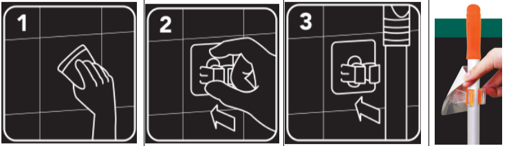 Self Adhesive Cleaning Products Holder Washable And Reusable Damage Free Wall Mount Grippers