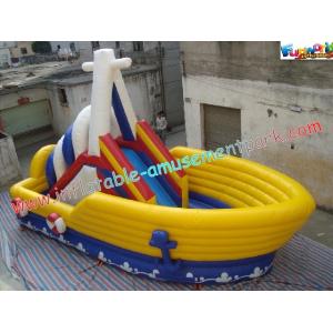 China Commercial Inflatable Pirate Slide , Inflatable Jumping Slide For Child on sale