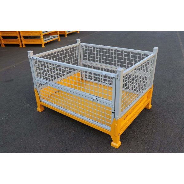 Customized Warehouse Storage Steel Pallet Box Storage Metal Pallet Bins