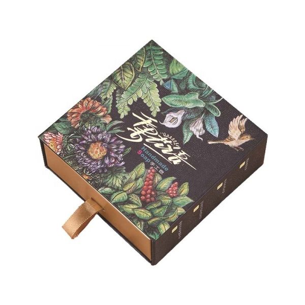 Offset Printing Beauty Soap Drawer Rigid Packaging Box OEM And ODM One-stop Service