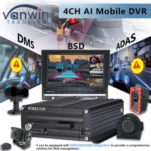 China 4CH 5G CMSV6 System AI Mobile DVR With GPS ADAS BSD DMS H.265 MDVR for Car CCTV Monitor on sale