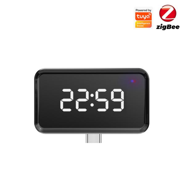 Tuya ZigBee Gateway with Time Display, Multi-Mode Smart Hub for Bluetooth Mesh,