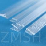 Optical Fused Quartz Tube SiO2 Crystal Glass Customized Transparent Both Ends