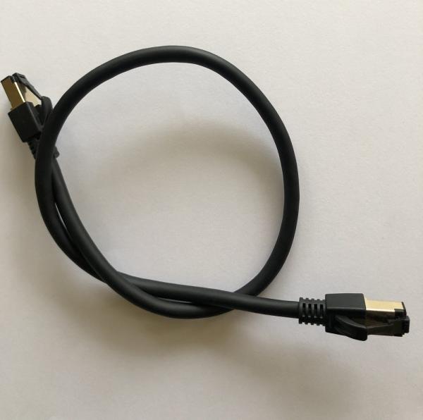 Quality 600MHz CAT8 SFTP Patch Cord Ethernet Cable Matter Soft PVC Jacket For Internet Work for sale