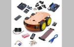 High Performance Arduino Car Robot Electric Car Chassis , Intelligent Diy Model